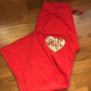 Victoria Secret Boyfriend Angel Sweatpants Sz S
